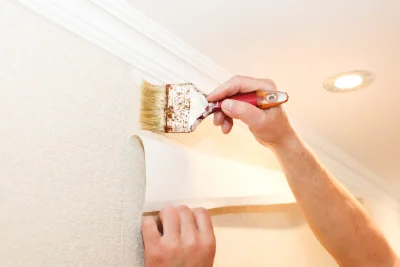 Pose de papier peint à Wolfgantzen — revêtements muraux et toiles de verre